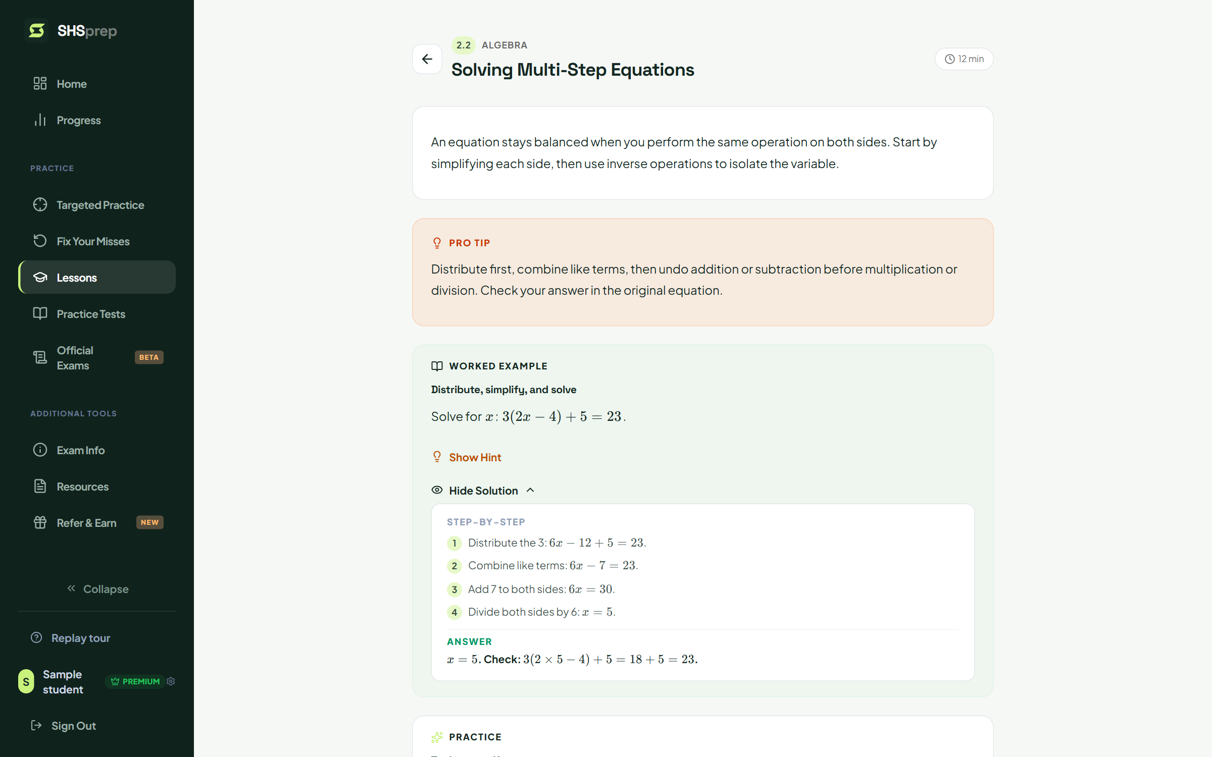 SHS Prep | Online SHSAT Practice & Prep Platform